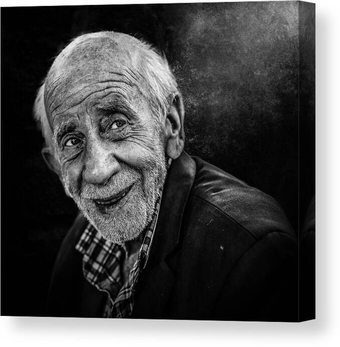 Travel Canvas Print featuring the photograph Smiling Face by Sayed Baqer Alkamel
