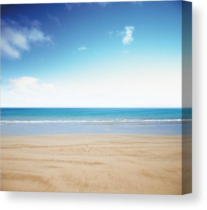 Scenics Canvas Print featuring the photograph Sunny Beach by Aaron Foster