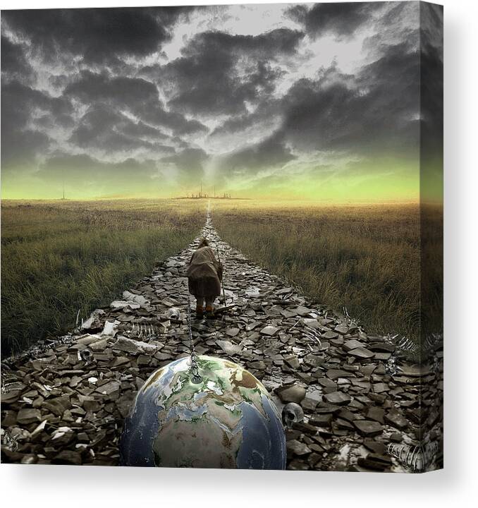 Clouds Canvas Print featuring the photograph Welcome To The Universe by Ivan Valentino