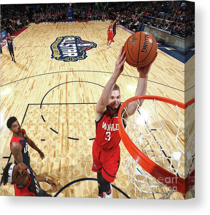 Event Canvas Print featuring the photograph Domantas Sabonis by Nathaniel S. Butler