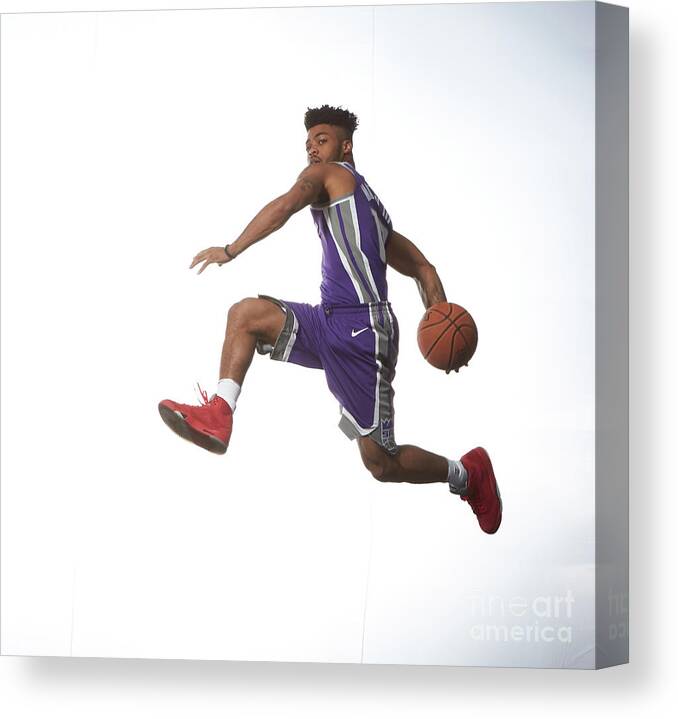 Nba Pro Basketball Canvas Print featuring the photograph Frank Mason by Nathaniel S. Butler