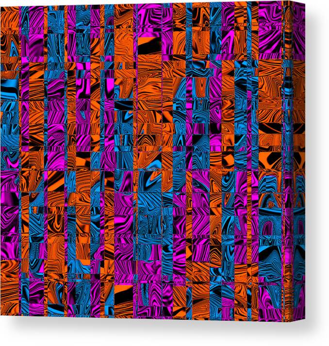 Digital Canvas Print featuring the digital art Abstract Pattern by Ronald Mills