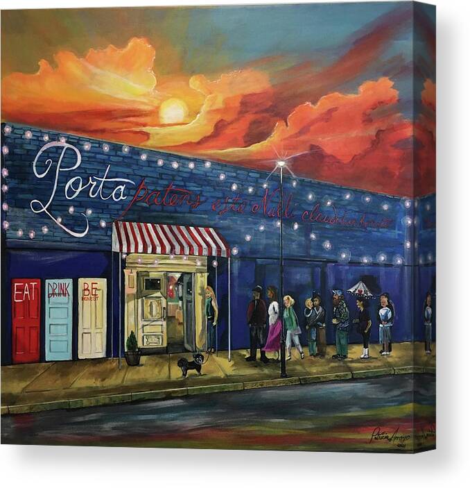 Porta Canvas Print featuring the painting After the Storm there is Always Porta by Patricia Arroyo