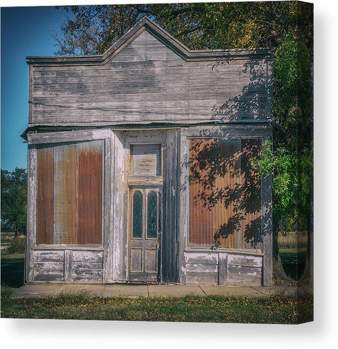 Kansas Canvas Print featuring the photograph Closed for Business by Darren White