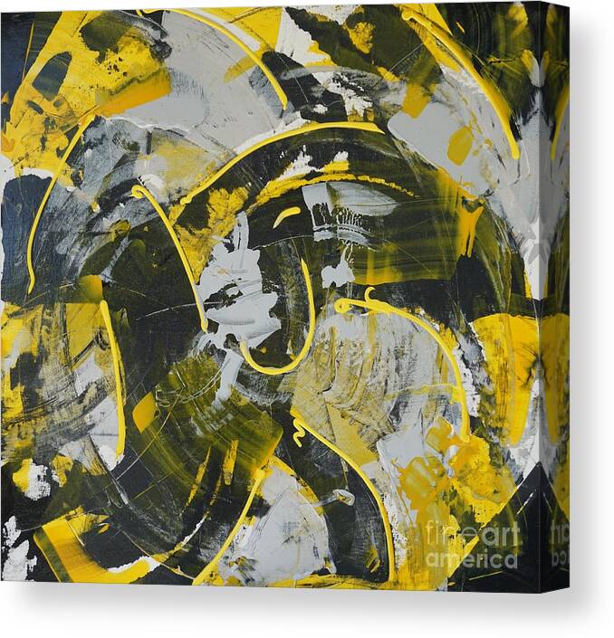 Abstract Canvas Print featuring the painting Cosmic by Jimmy Clark