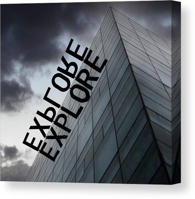 Black And White Canvas Print featuring the photograph Explore by Carmen Kern