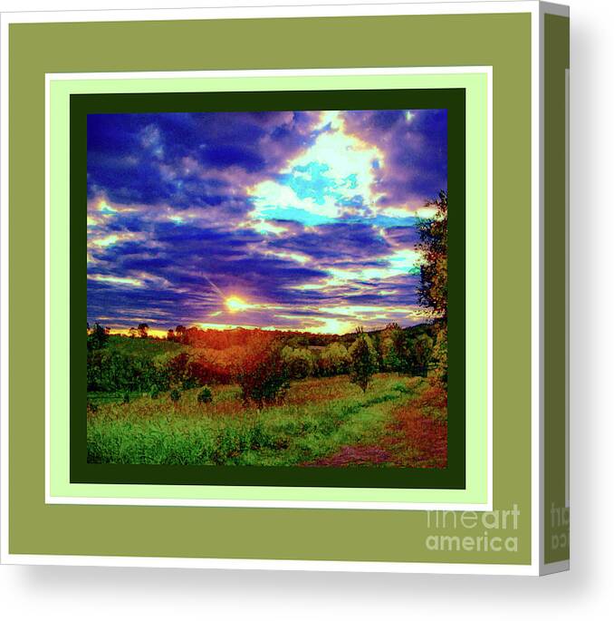  Canvas Print featuring the photograph In the Country by Shirley Moravec