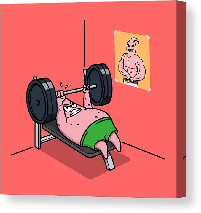 Majin Buu vs Patrick - Funny Anime Gym' Men's T-Shirt | Spreadshirt