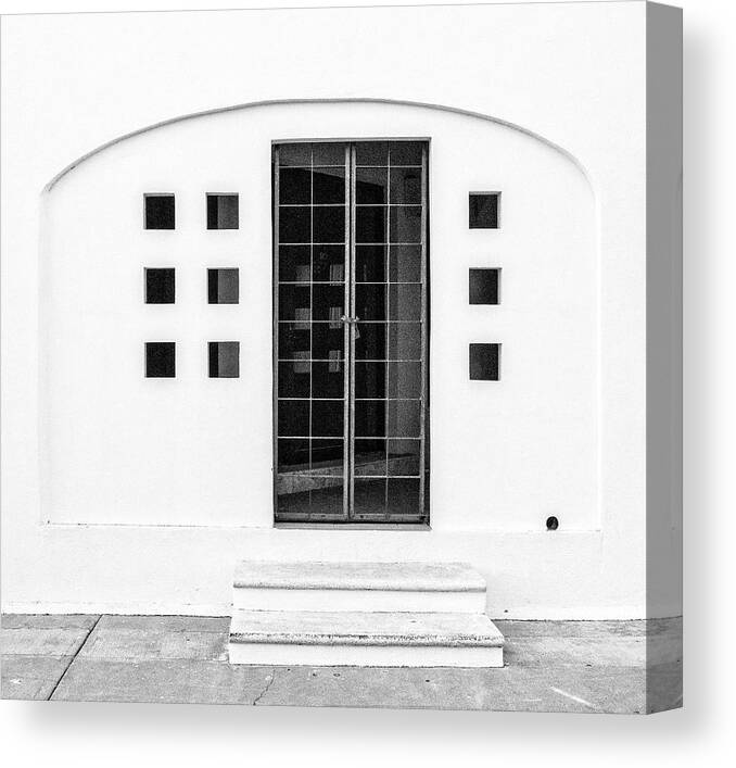 Alley Canvas Print featuring the photograph SquarePeg by Carmen Kern