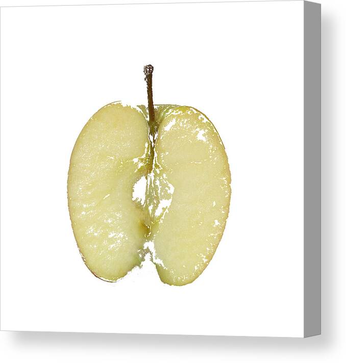 Apple Canvas Print featuring the digital art The Happy Apple by Tom Conway