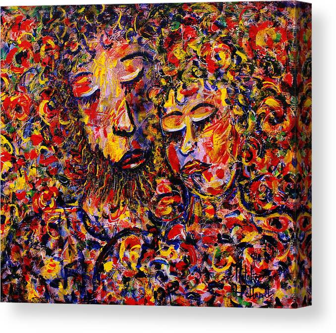 Expressionism Canvas Print featuring the painting Devotion by Natalie Holland