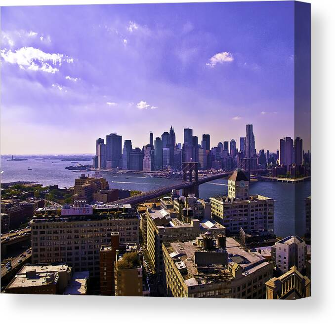 Dumbo Canvas Print featuring the photograph View from Dumbo #1 by Madeline Ellis