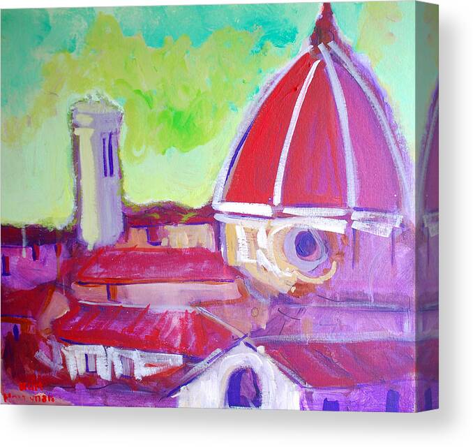 Florence Canvas Print featuring the painting Florence #6 by Kurt Hausmann