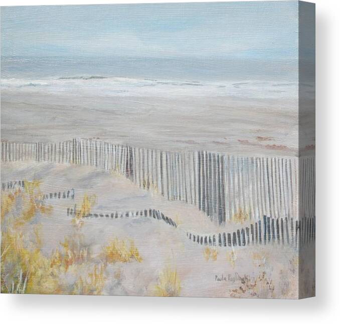 Avalon Canvas Print featuring the painting Avalon Morning by Paula Pagliughi