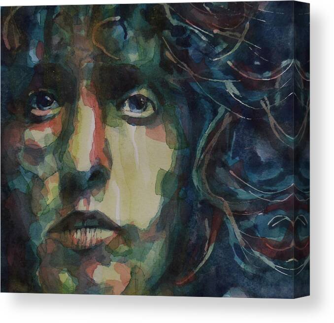 Roger Daltrey . The Who Canvas Print featuring the painting Behind Blue Eyes by Paul Lovering