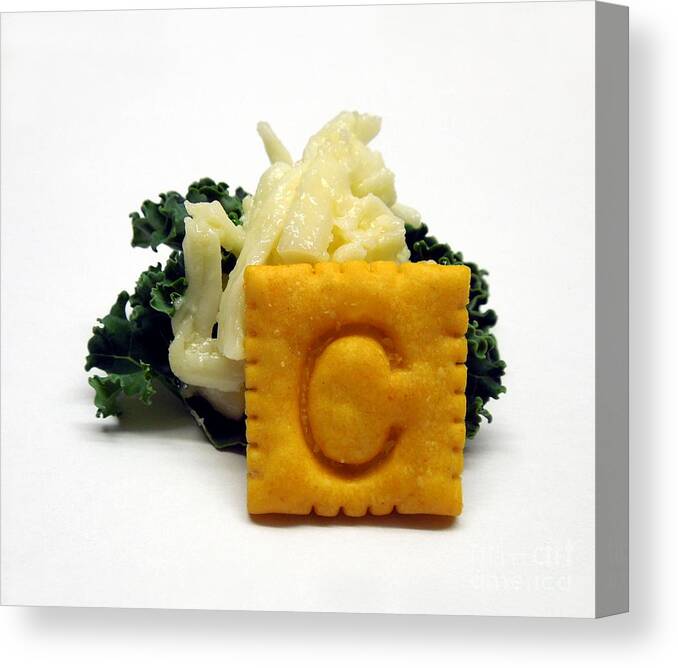 Cheese Canvas Print featuring the photograph C . Cheese n Cracker by Renee Trenholm