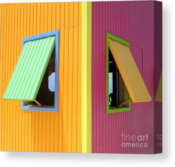 Caribbean Corner Canvas Print featuring the photograph Caribbean Corner 3 by Randall Weidner