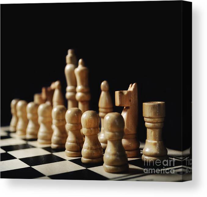 Chess Canvas Print featuring the photograph Chess by Jelena Jovanovic