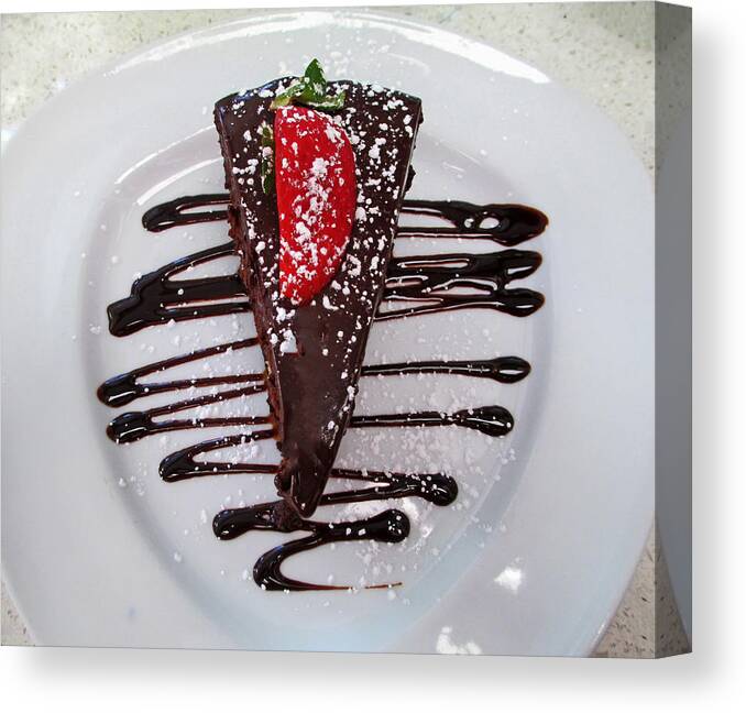 Food Canvas Print featuring the photograph Chocolate Is Better Than Steak by Randall Weidner