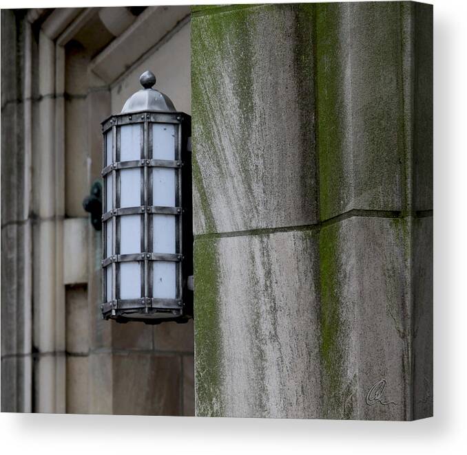 New York Canvas Print featuring the photograph Church Lamp by Chris Thomas