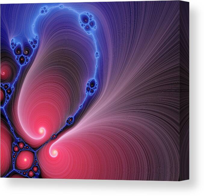 Fractal Image Canvas Print featuring the photograph Computer-generated Julia Fractal by Mehau Kulyk/science Photo Library