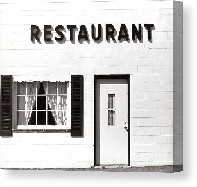 Restaurant Canvas Print featuring the photograph Country Restaurant by Thomas Marchessault
