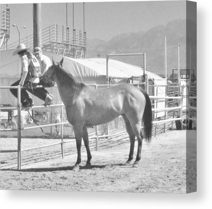 Fairgrounds Canvas Print featuring the photograph Cowboy Love by Marilyn Diaz