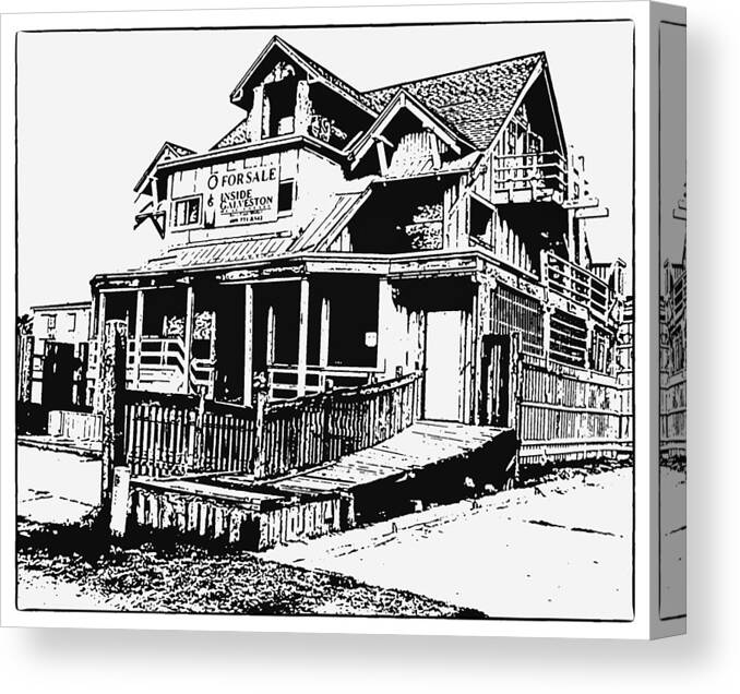 Galveston Canvas Print featuring the photograph Galveston For Sale by Dean Ginther