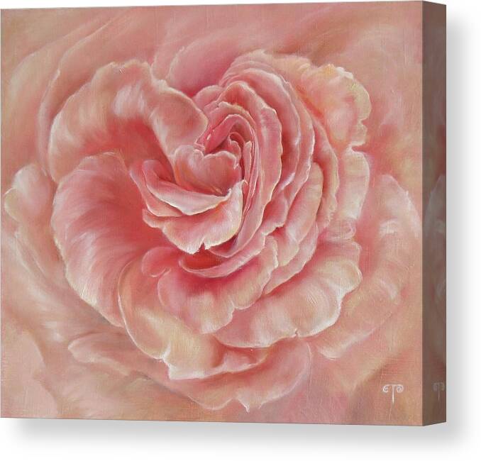 Rose Canvas Print featuring the painting Gentle by Tanya Byrd