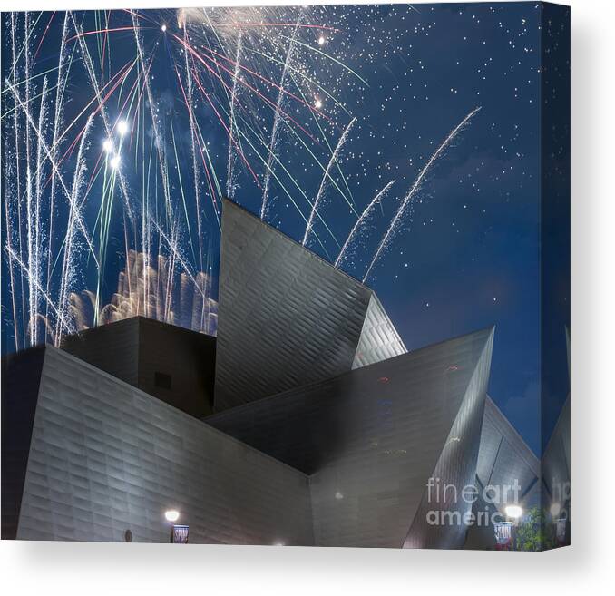Architectural Detail Canvas Print featuring the photograph Happy Fourth by Juli Scalzi