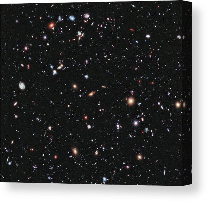 Galaxy Canvas Print featuring the photograph Hubble Extreme Deep Field by Celestial Images