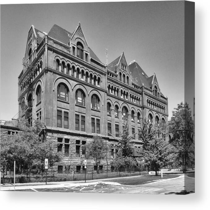 Illinois Institute Of Technology Canvas Print featuring the photograph Illinois Institute of Technology by Georgia Clare