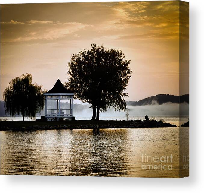Sunrise Canvas Print featuring the photograph Just Before Sunrise by Kerri Farley