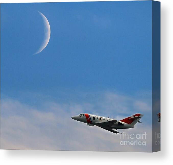 Plane Canvas Print featuring the photograph Keeping America Safe by Raymond Earley