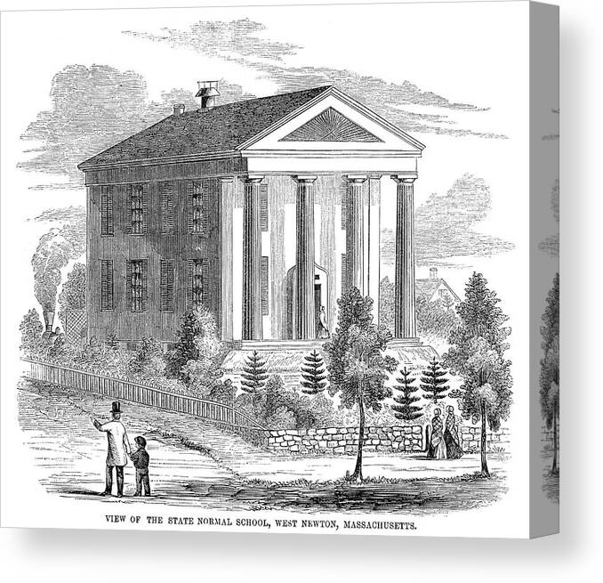 1853 Canvas Print featuring the painting Normal School, 1853 by Granger