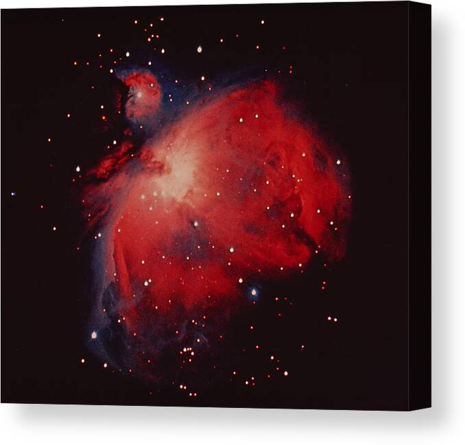 Optical Astronomy Canvas Print featuring the photograph Optical Photograph Of The Orion Nebula by U.s. Naval Observatory/science Photo Library