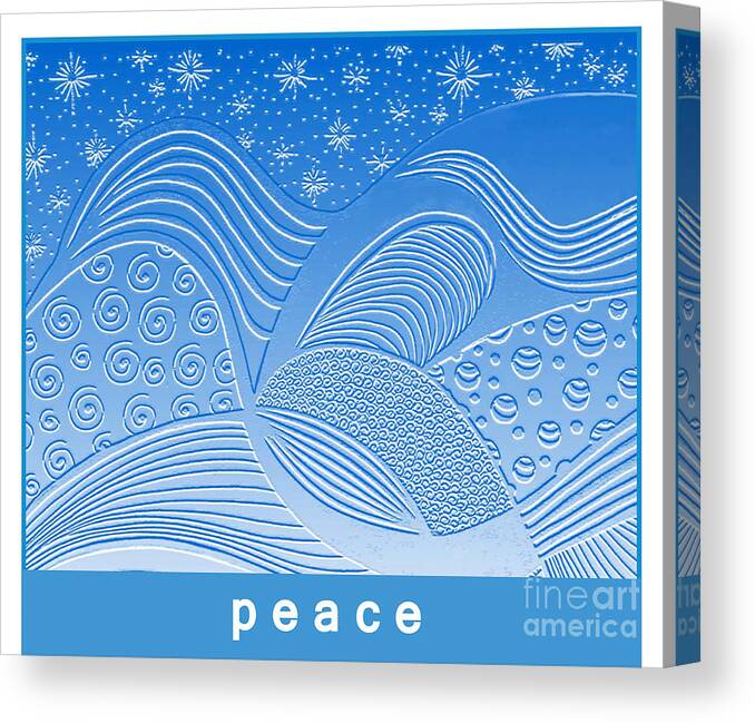Peace Canvas Print featuring the digital art Peace by Lynellen Nielsen