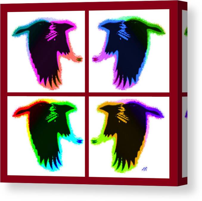 Bruce Canvas Print featuring the painting Rainbow Eagles by Bruce Nutting