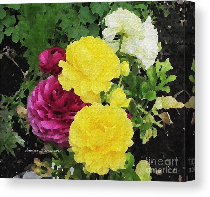 Flowers Canvas Print featuring the photograph Summer Bouquet by Kathie Chicoine