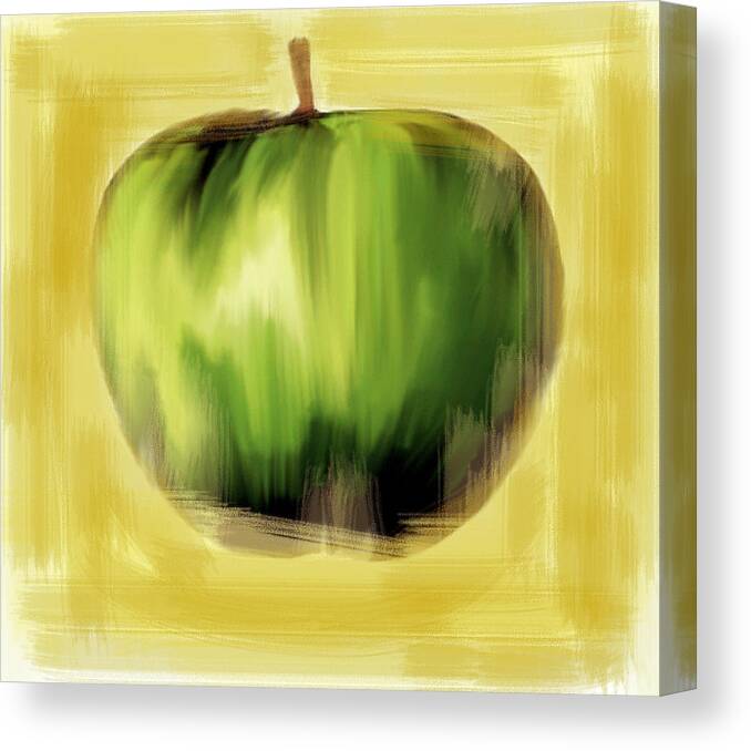 The Beatles Canvas Print featuring the painting The Creative Apple #1 by Iconic Images Art Gallery David Pucciarelli