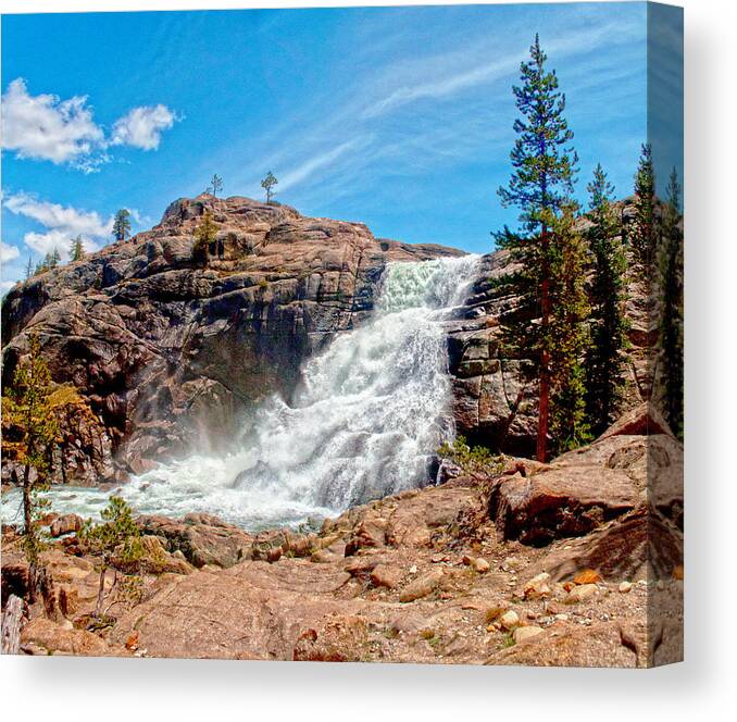 Tuolumne Fall Canvas Print featuring the photograph Tuolumne Fall by Steven Barrows