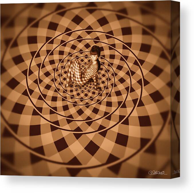 Fraser Spiral Canvas Print featuring the photograph Unexpected Vortex of Love by Gianni Sarcone