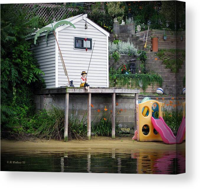 2d Canvas Print featuring the photograph Waterfront Decor by Brian Wallace