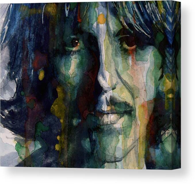 George Harrison Canvas Print featuring the painting Within You Without You by Paul Lovering