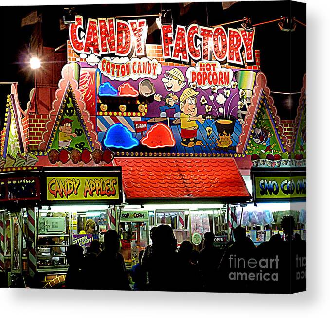 Candy Canvas Print featuring the photograph Candy Factory by Renee Trenholm