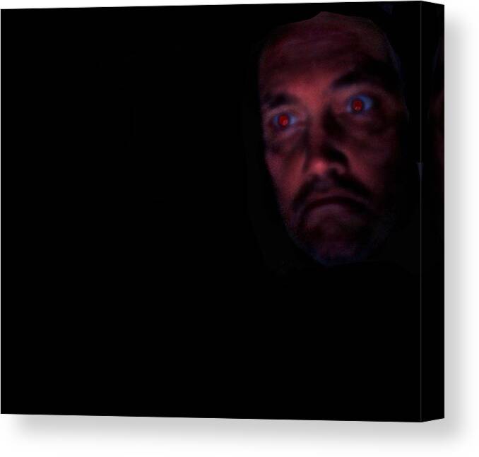 Demon Canvas Print featuring the photograph Darkness by Bruce Carpenter