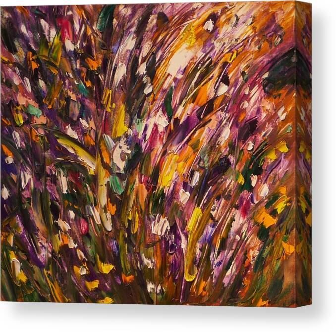 Abstract Canvas Print featuring the painting Floral II by Beverly Smith