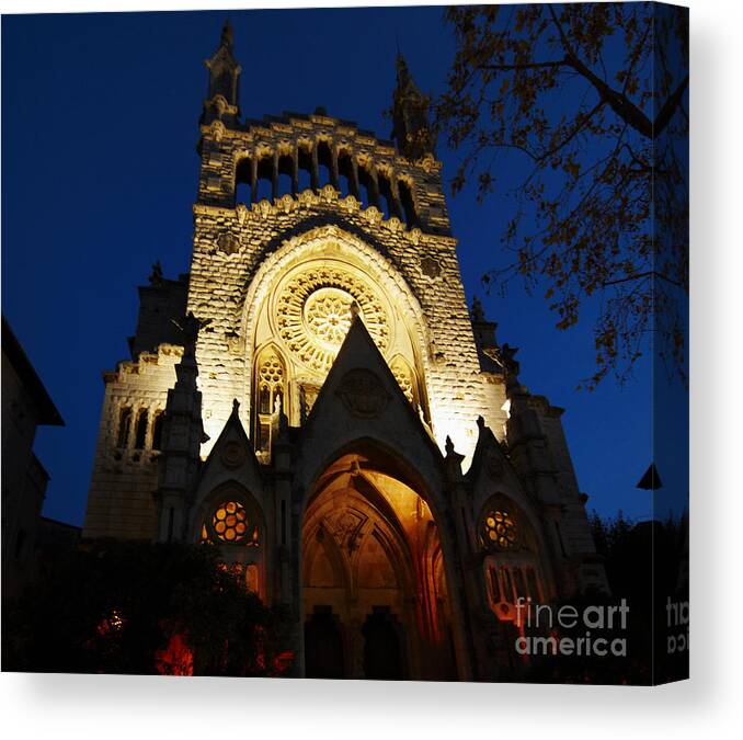 Soller Canvas Print featuring the photograph Soller Cathedral by Agusti Pardo Rossello