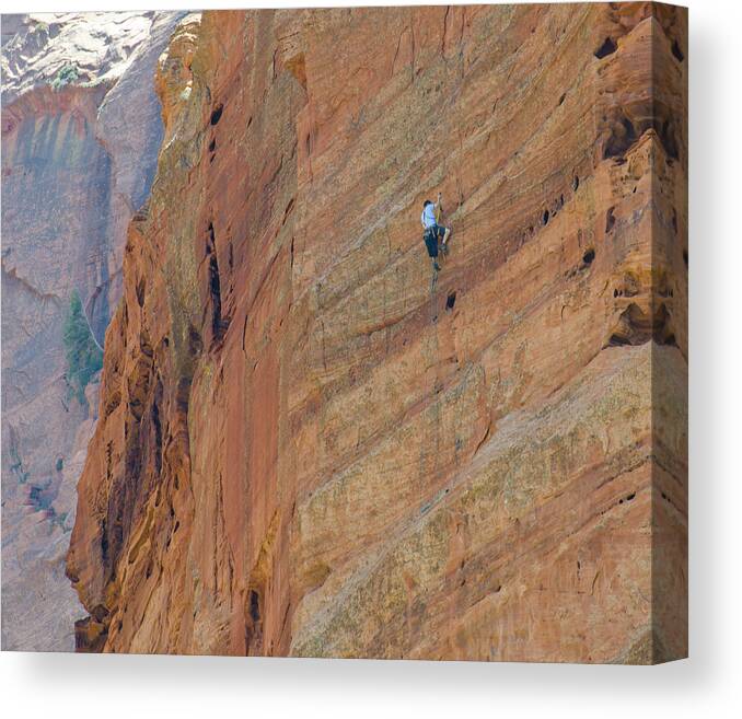 Loree Johnson Canvas Print featuring the photograph Vertical Ascent by Loree Johnson