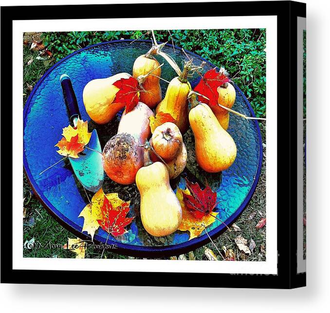 Harvest Canvas Print featuring the mixed media The Harvest  by MaryLee Parker